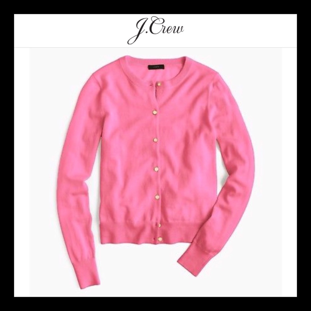 NWT J.Crew Jackie Cardigan Sweater XS Pink